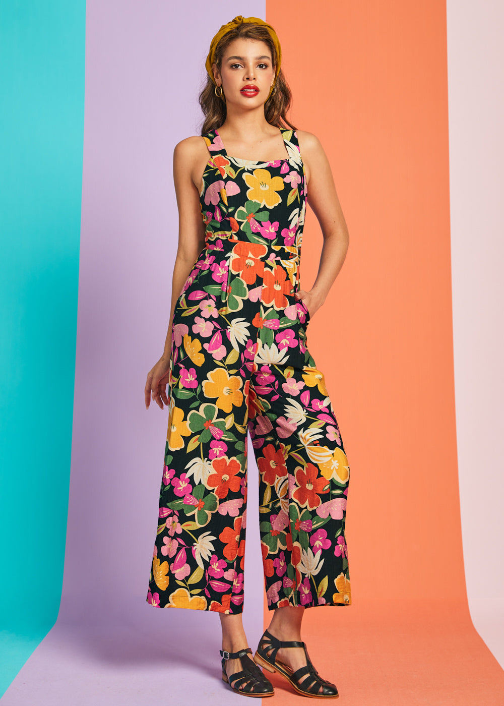 A Playful Bouquet Jumpsuit