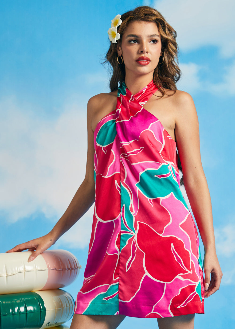 Resort to Drama Halter Dress
