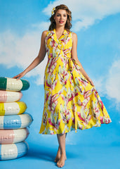 Sunlit Stroll Wrap Dress