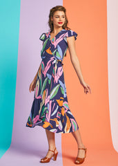The Brushstroke Breeze Wrap Dress
