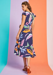 The Brushstroke Breeze Wrap Dress