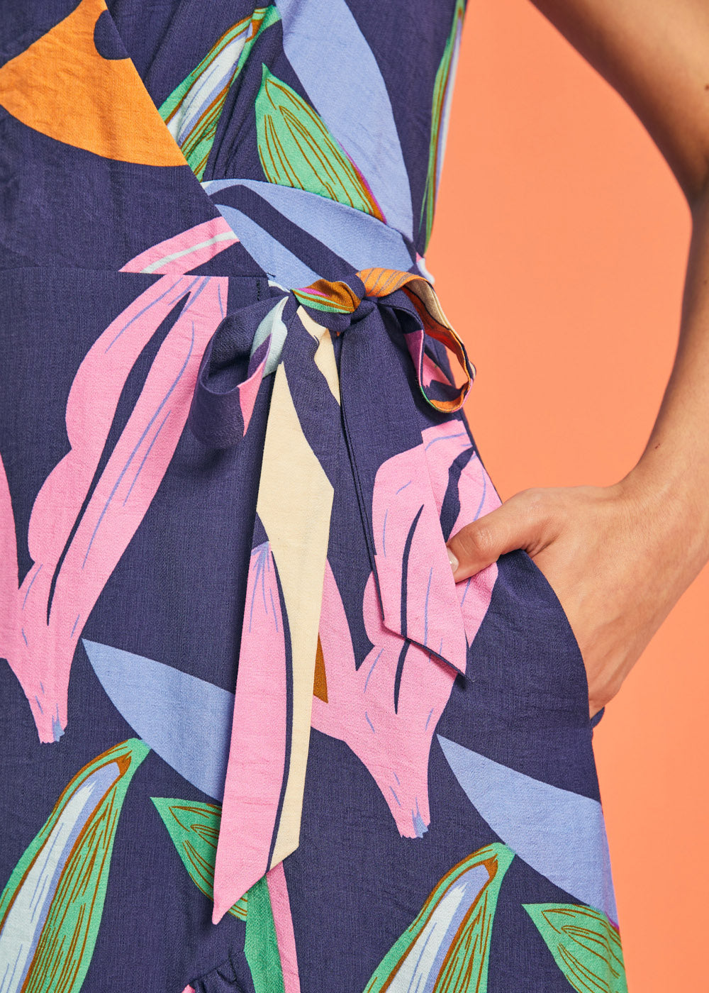 The Brushstroke Breeze Wrap Dress