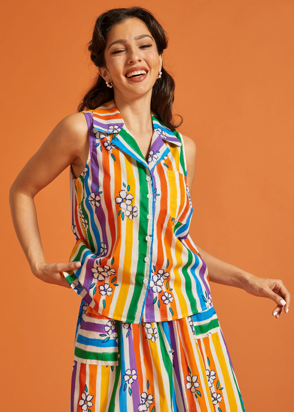ModCloth x Tamara Arcilla | Spotlight Spark Sleeveless Shirt