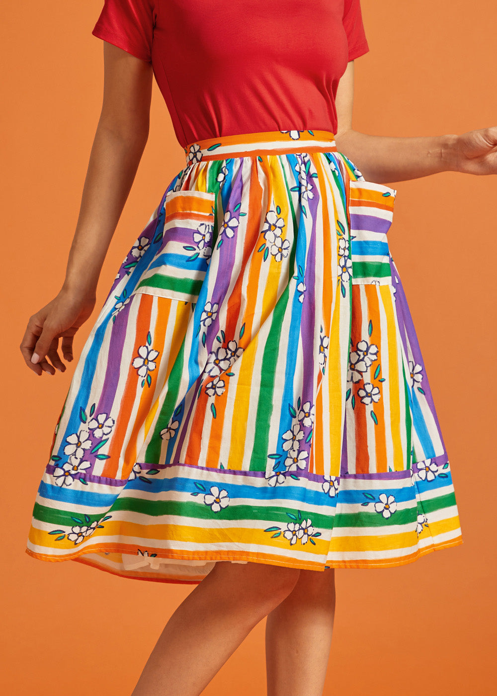 ModCloth x Tamara Arcilla | Mixed Signals Dirndl Skirt