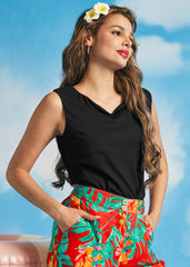 The Getaway Grace Notch Neck Tee