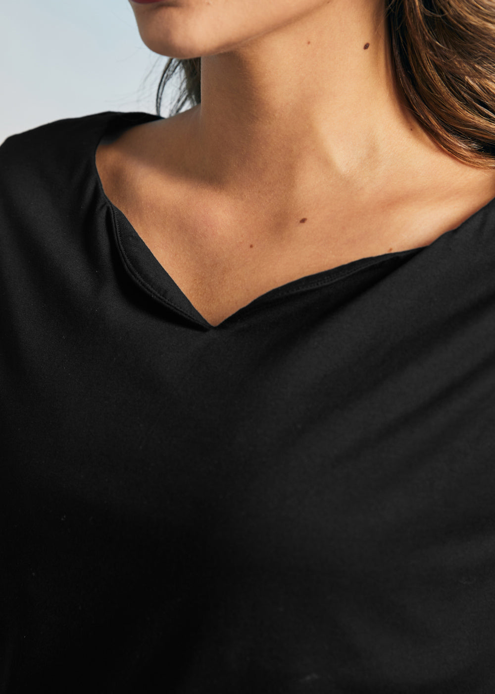 The Getaway Grace Notch Neck Tee