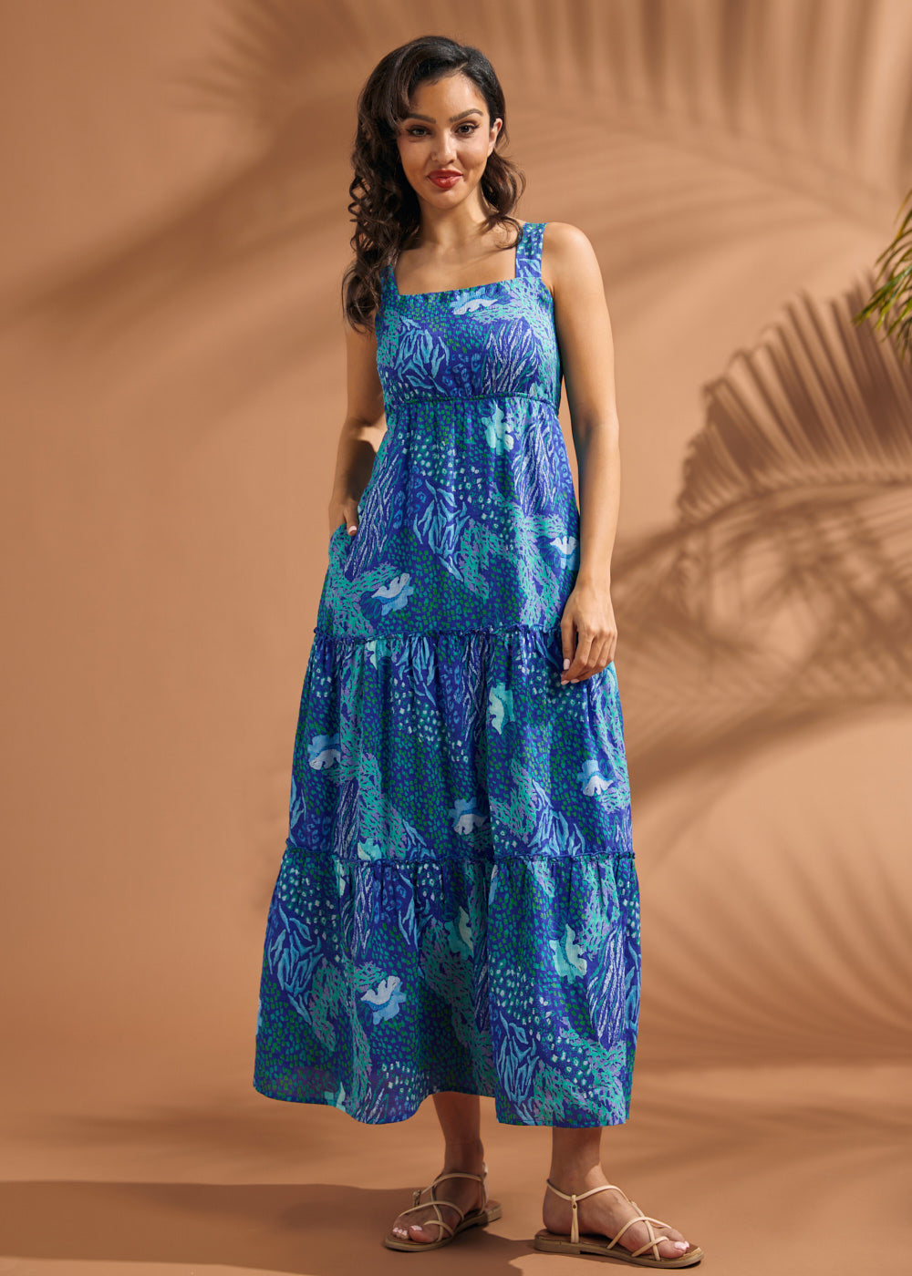 Sun-Kissed & Tiered Maxi Dress
