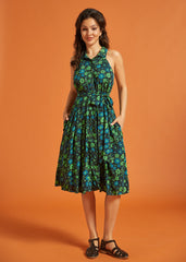 Halter Skelter Shirt Dress