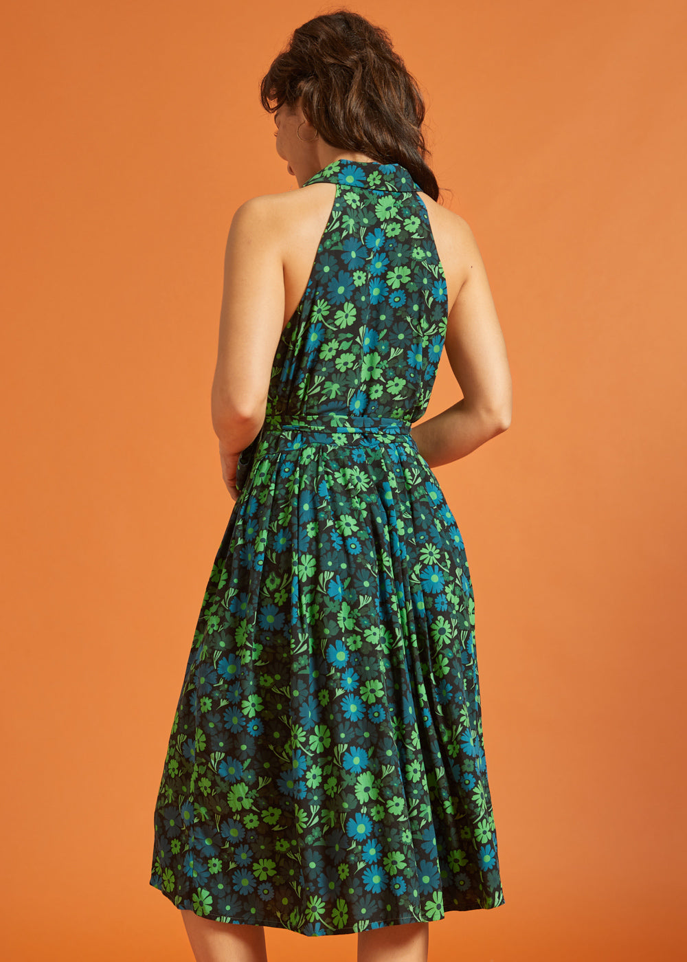 Halter Skelter Shirt Dress