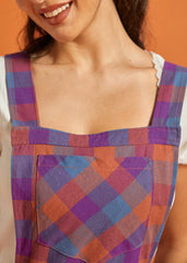 Record Spinner Pinafore Dress