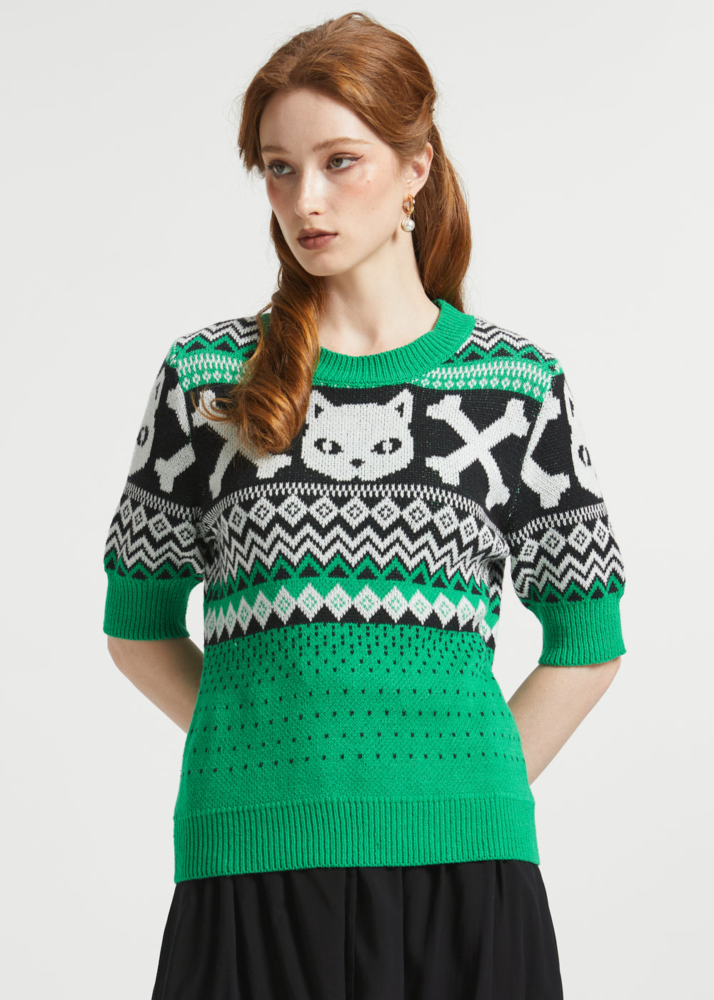 Midnight Familiar Fair Isle Sweater