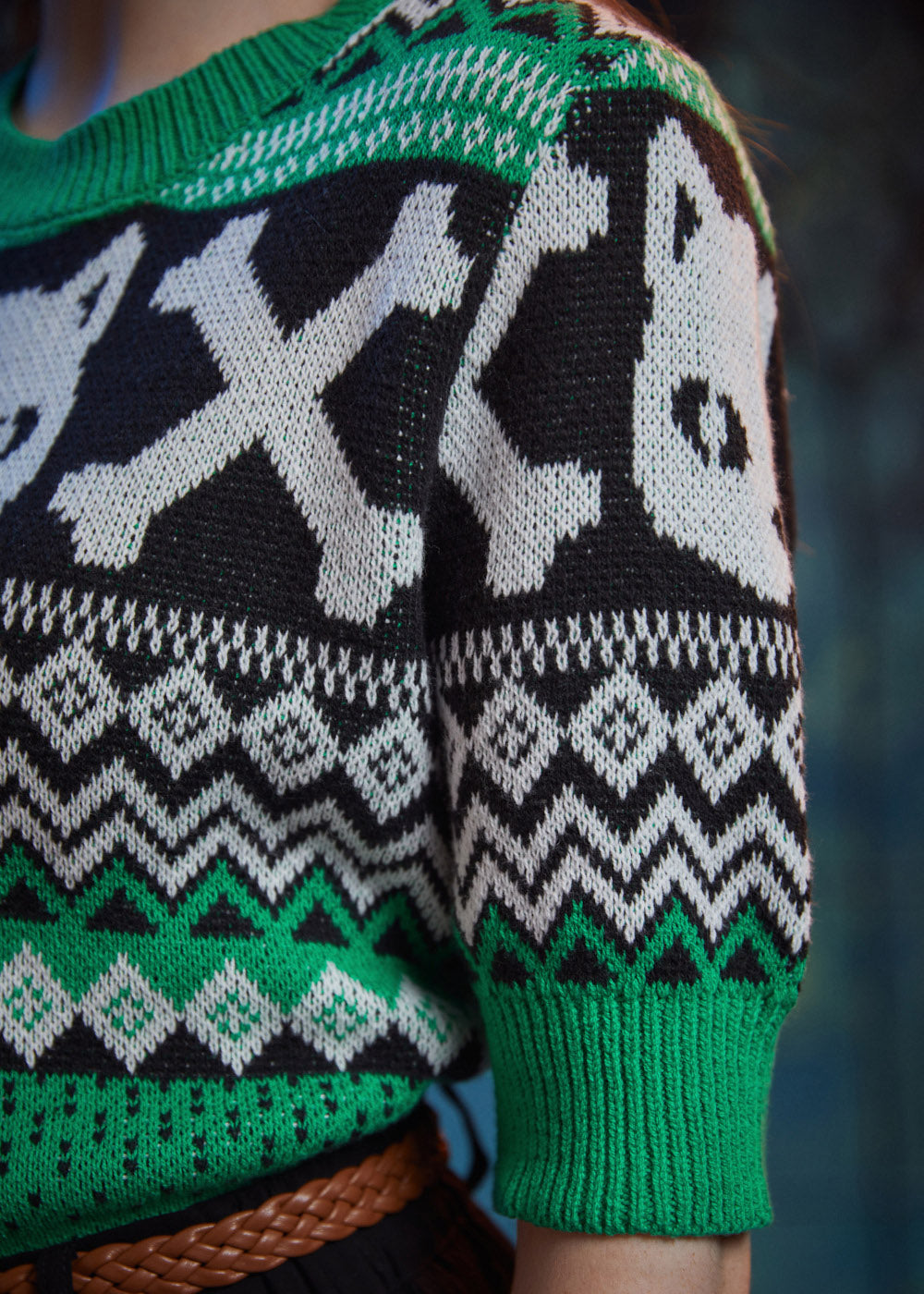 Midnight Familiar Fair Isle Sweater