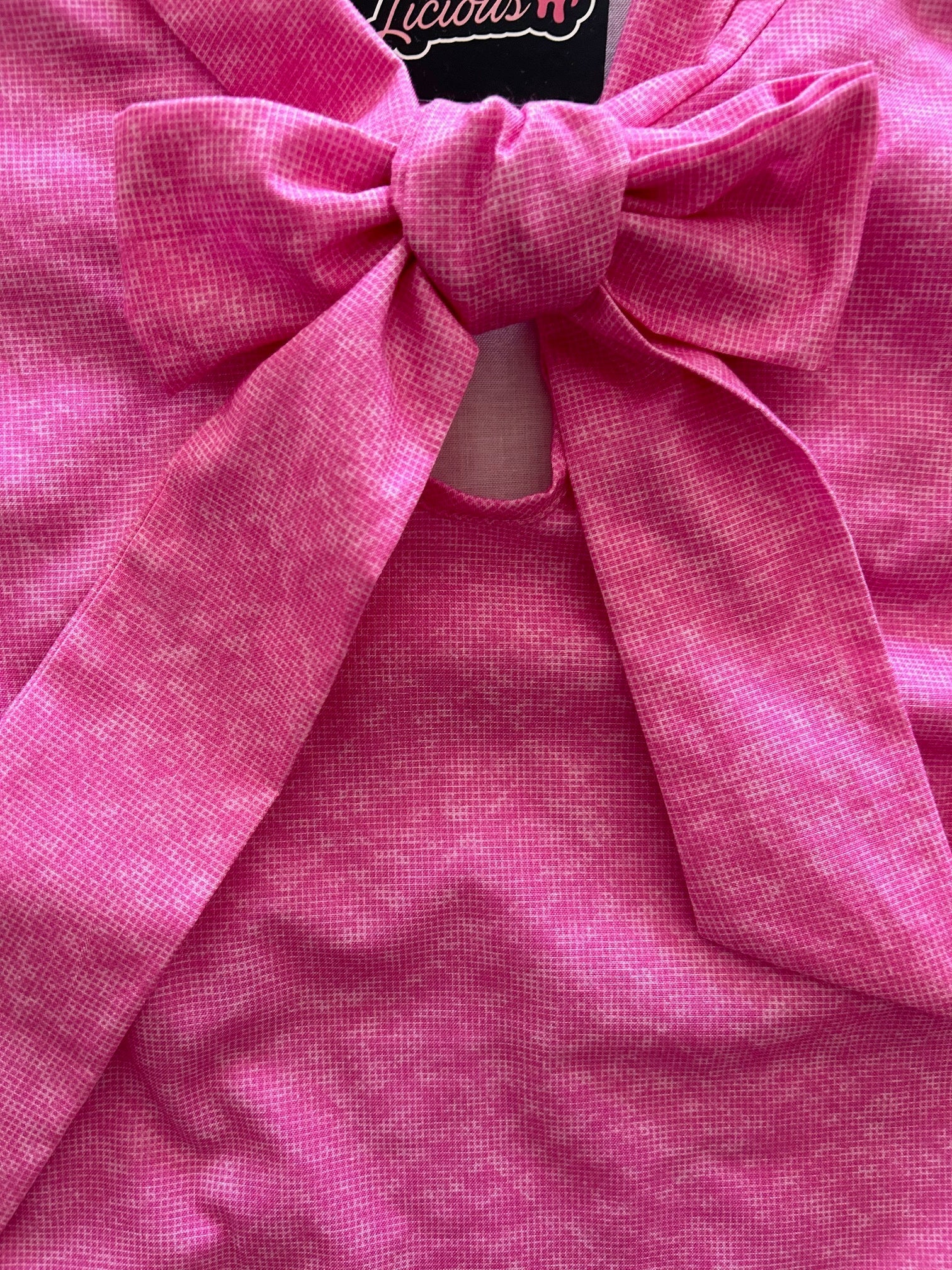Vintage Style Bow Top Pretty in Pink