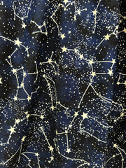Retro Fit & Flare Dress Glow in the Dark Constellations