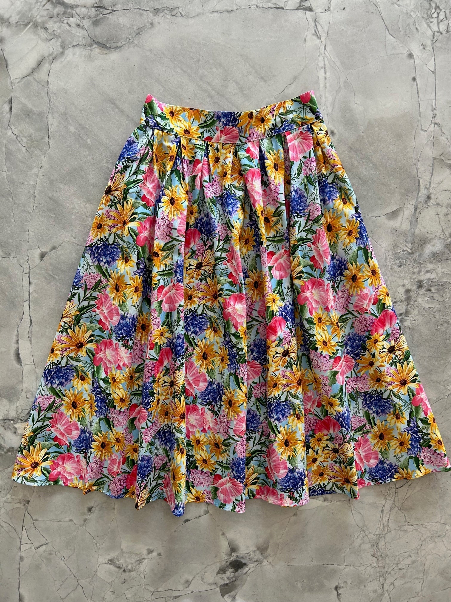 Doris 100% Cotton Skirt - Floral