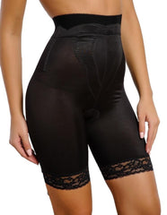 High Waist Thigh Slimmer with Tulip Front Panel | Memory Compression Fabric | Medium Support | Style 6226