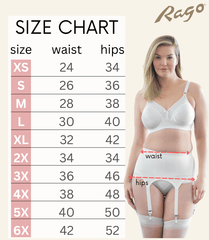 Garter Belt with Six Metal Garters | Moderate Shaping & Tummy Control | Style 72522