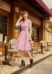 Vintage Style Midi Dress Toadstools