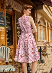 Vintage Style Midi Dress Toadstools
