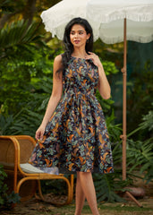 Vintage Style Mini Dress Birds of a Feather