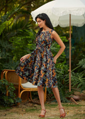 Vintage Style Mini Dress Birds of a Feather