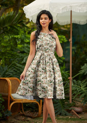 Vintage Style Mini Dress Cranberry Mouse