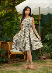 Vintage Style Mini Dress Cranberry Mouse