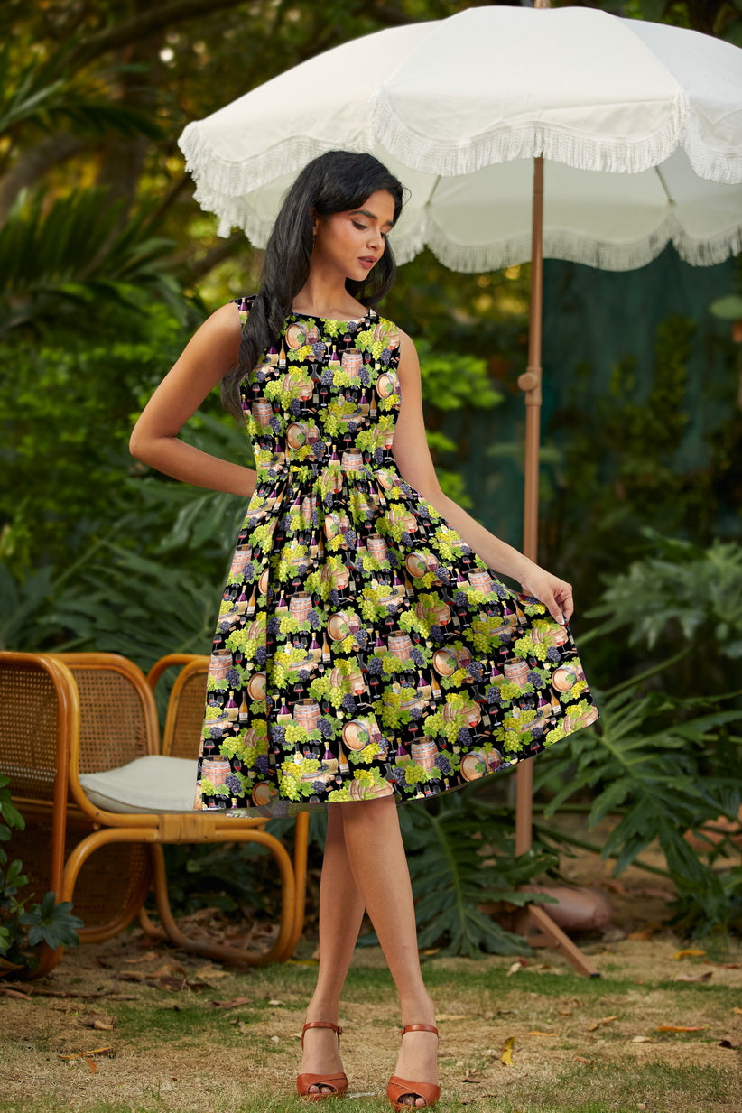 Wine Vintage Dress