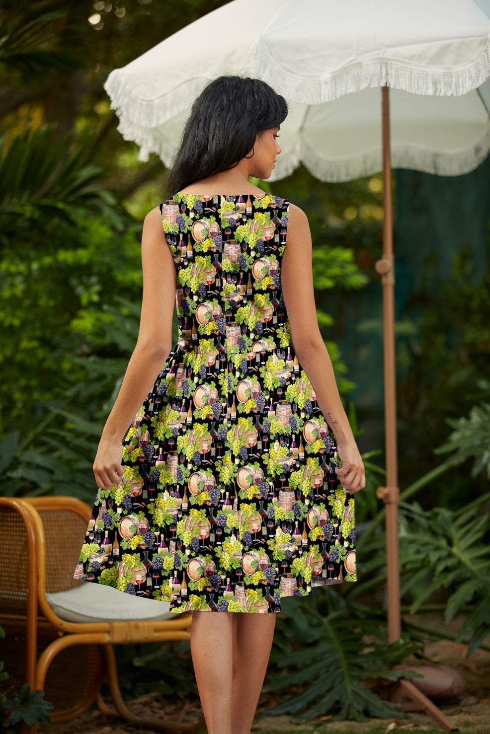 Wine Vintage Dress