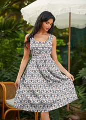 Retro Fit & Flare Dress Honey I'm Home
