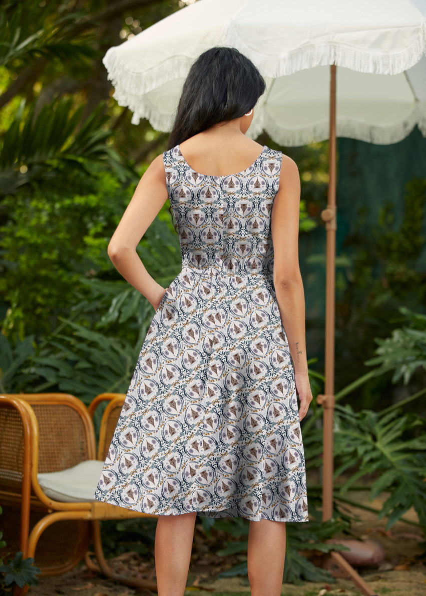 Retro Fit & Flare Dress Honey I'm Home