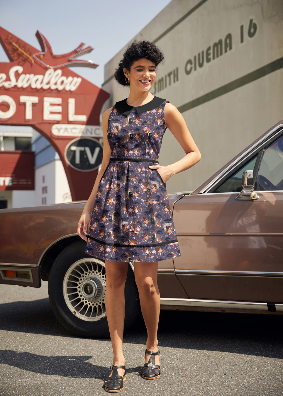 Retro Mod Collared Dress Fairies