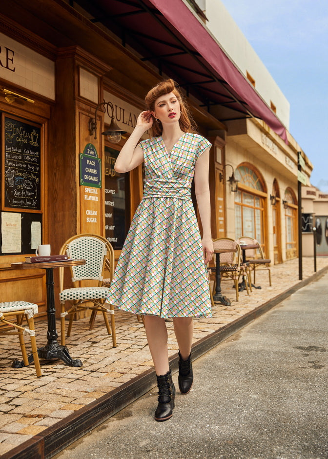Greta Surplice Dress Squiggly