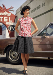 Vintage Style Bow Top in XOXO