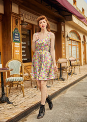 Shorter Length Retro Fit & Flare Dress Bunnies