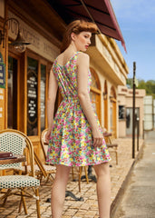 Shorter Length Retro Fit & Flare Dress Bunnies