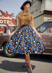 Doris 100% Cotton Skirt - Space