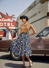 Doris 100% Cotton Skirt - Space