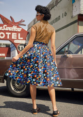 Doris 100% Cotton Skirt - Space