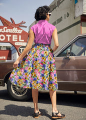 Doris 100% Cotton Skirt - Floral