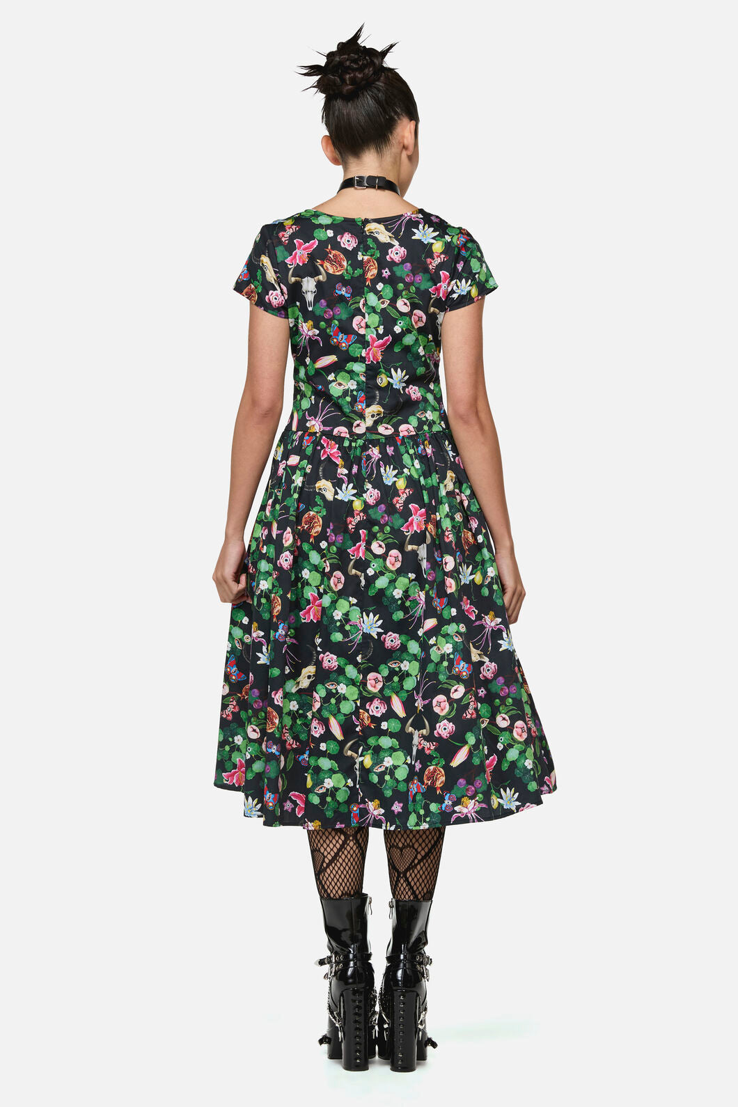 See No Evil Print Midi Dress