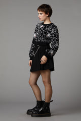 Arachnid Knit Cropped Sweater