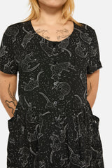 Ratbag Short Sleeved Grunge Dress