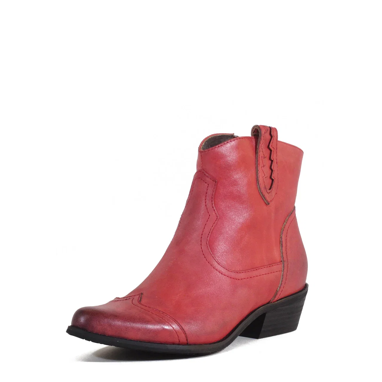 Connor Leather Western Booties