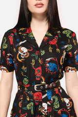 Dangerous Grunge Print Dress