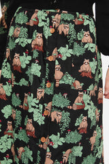 Haus Of Raccoon Print Skirt