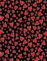 Retro Mod Collared Dress Hearts