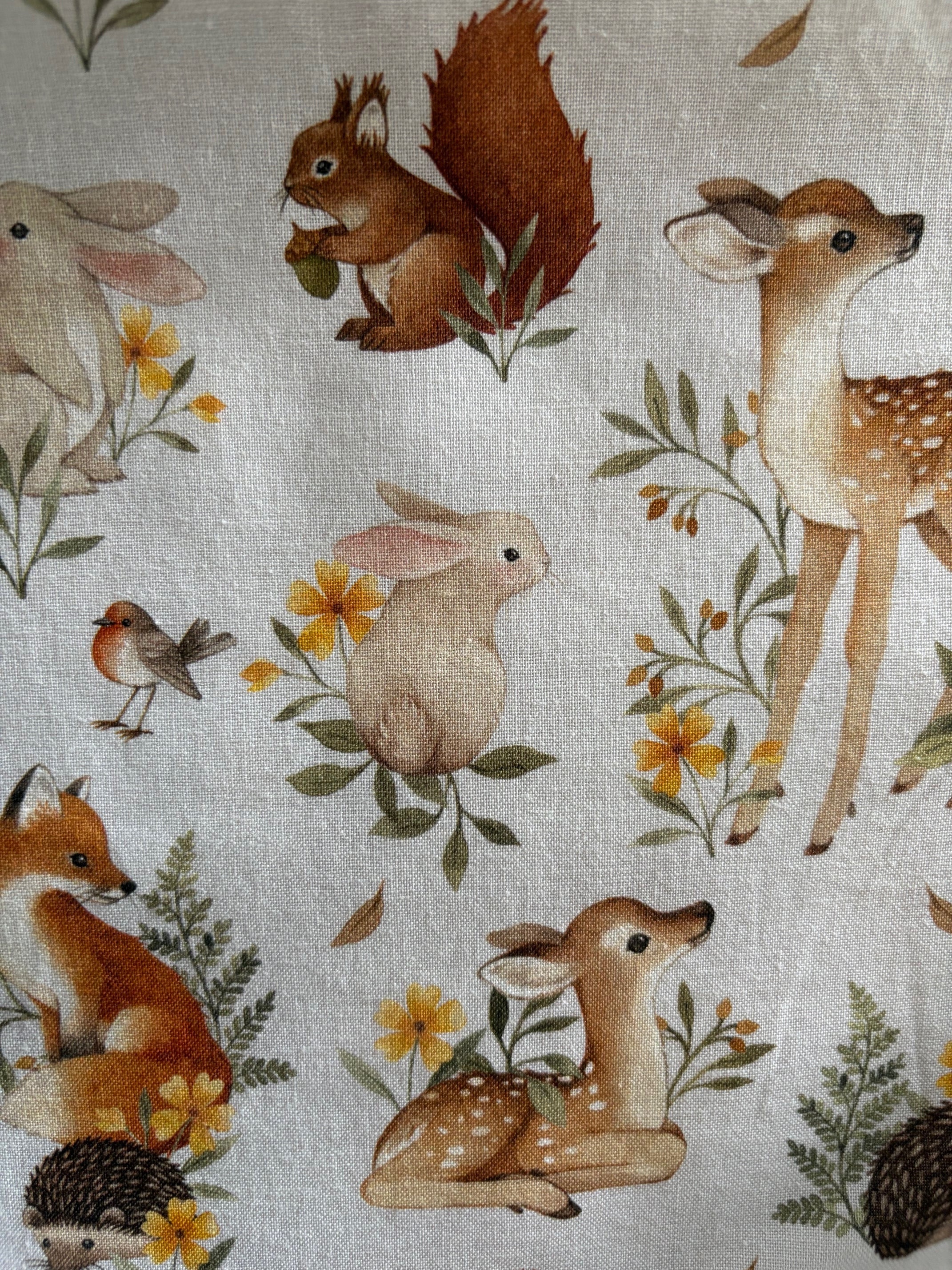 Greta Surplice Dress Woodland Animals
