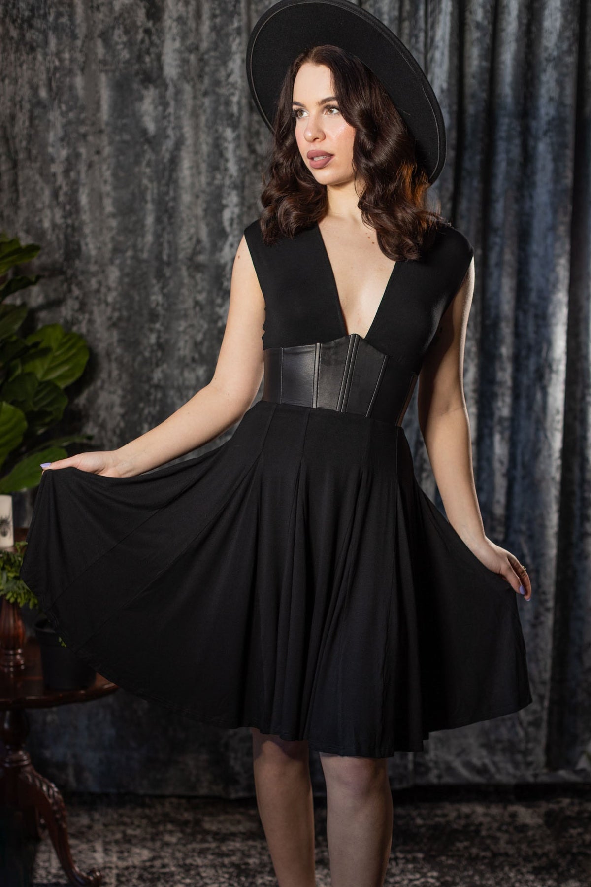 Blake Ever Haunting Corset Waist Jersey Dress