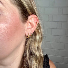 Hawaii 3D Huggie Hoop Earrings